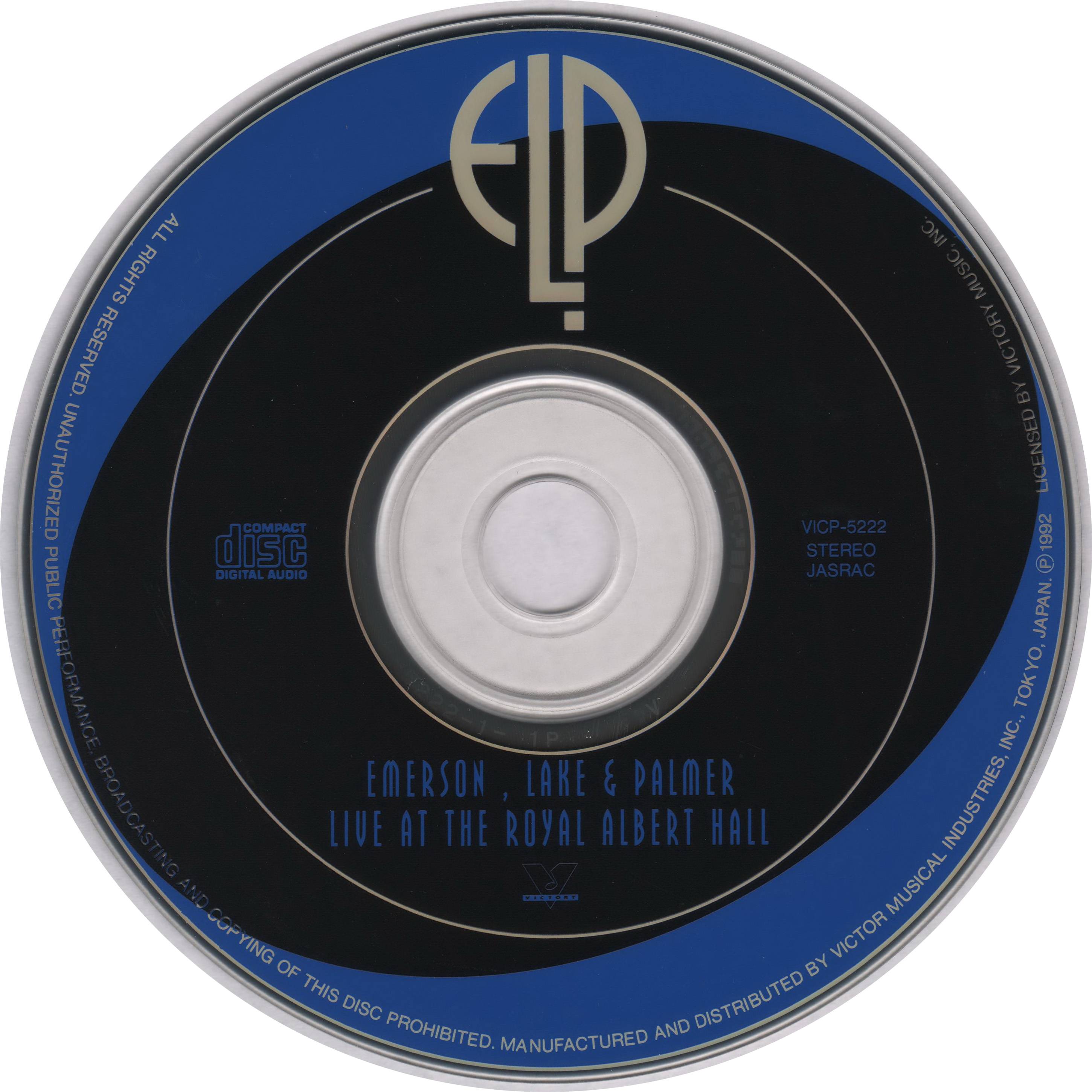 Emerson, Lake and Palmer Live At Royal Albert Hall : CD JPN